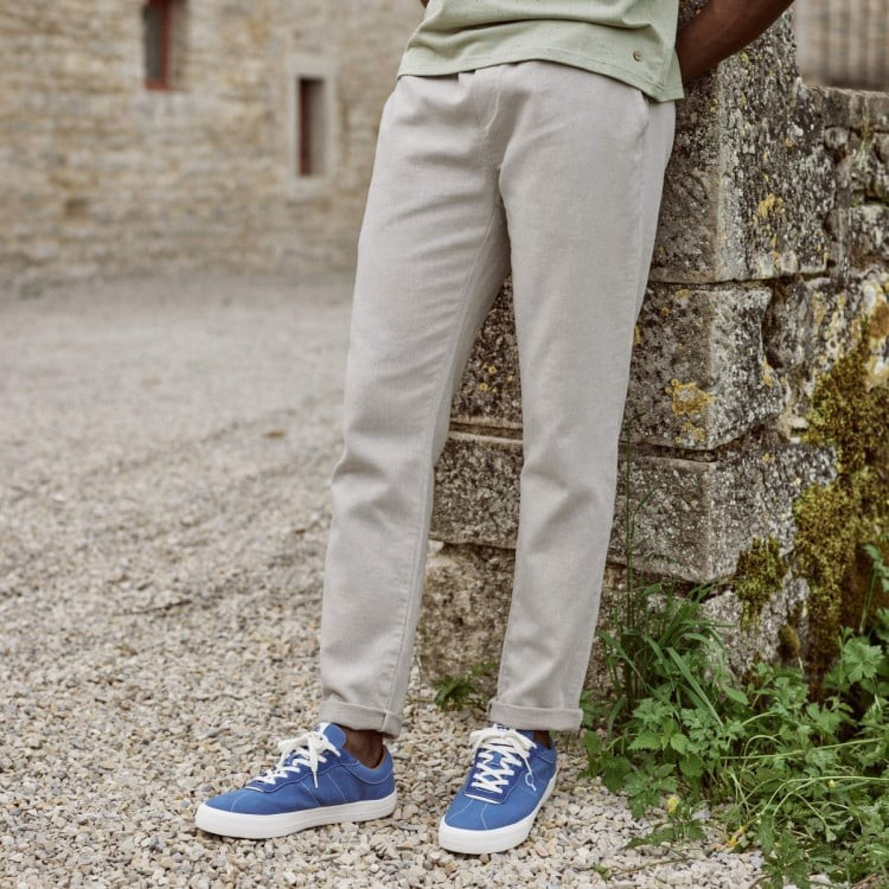 faguo pantalon dreuille chino beige