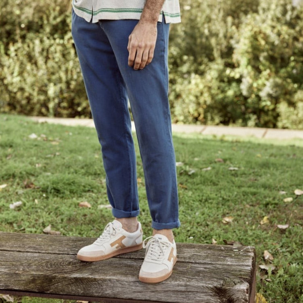 FAGUO PANTALON DREUILLE CHINO BLEU