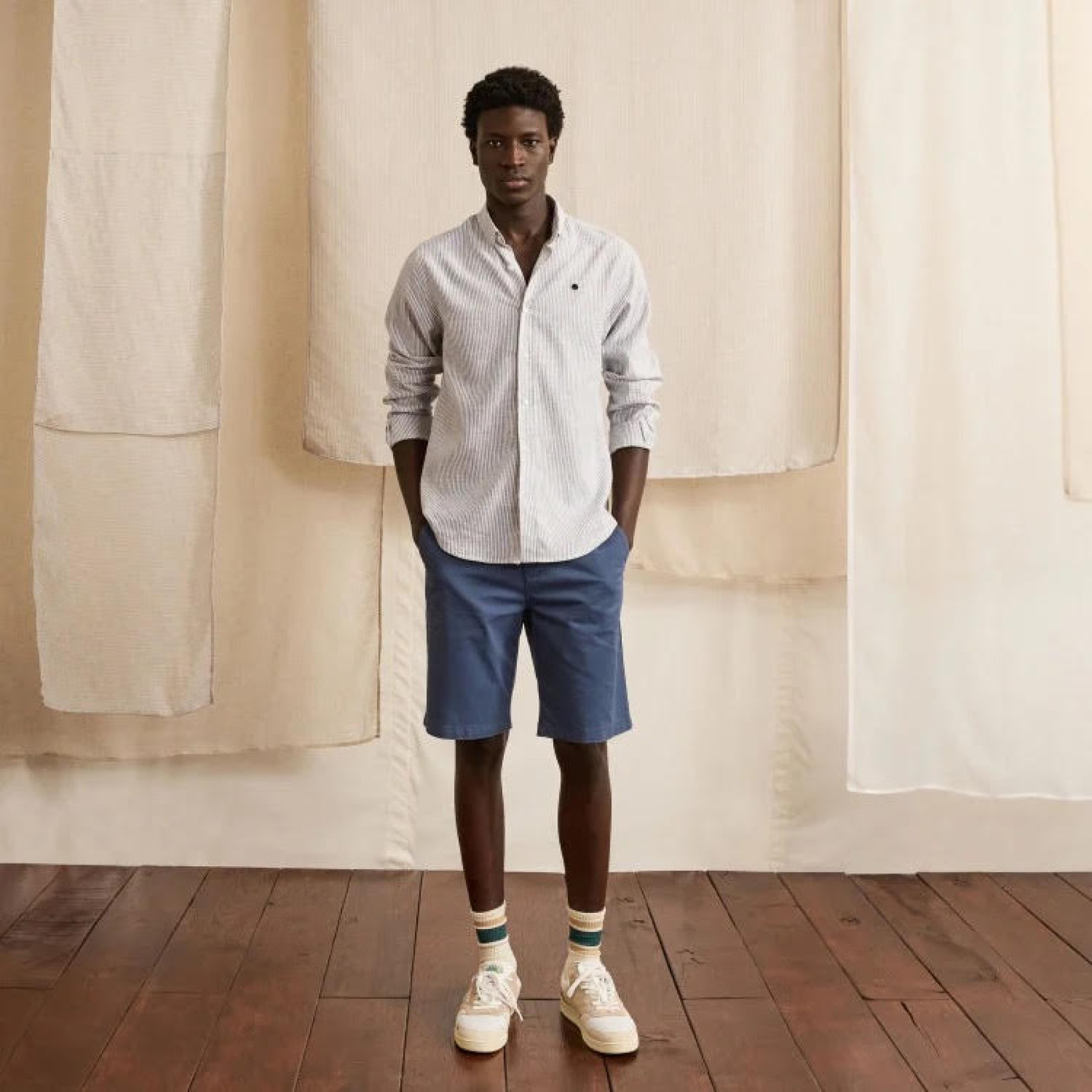 faguo short saulieu chino bleu