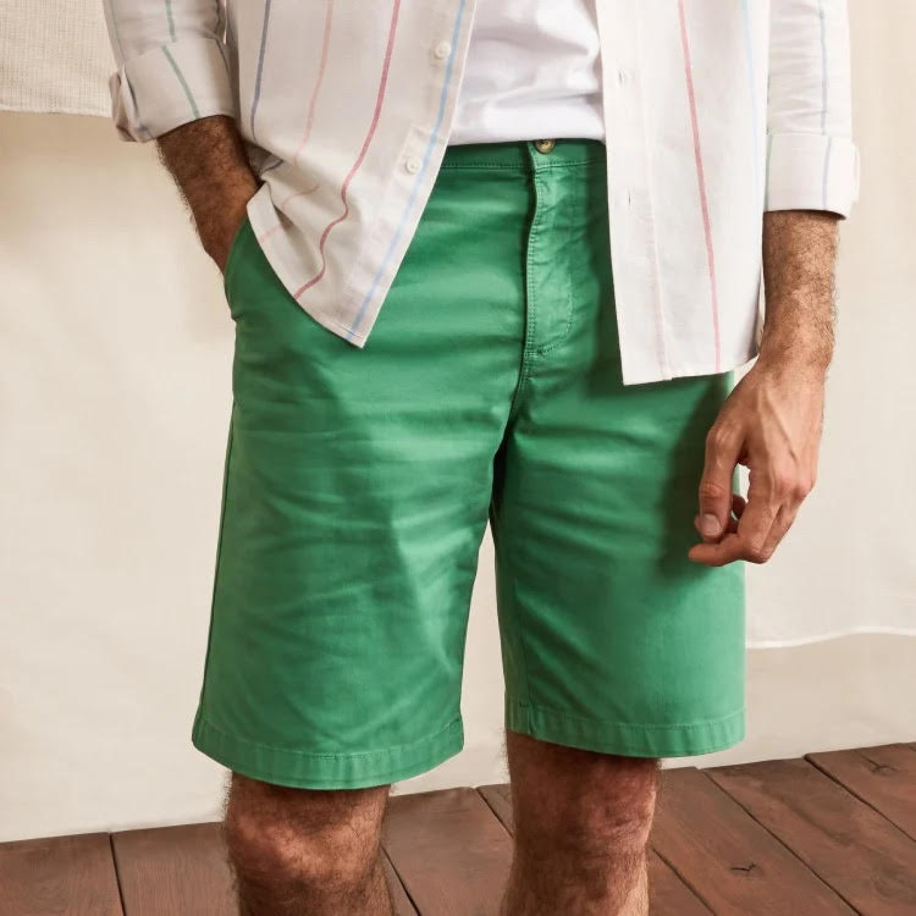 faguo short saulieu chino vert