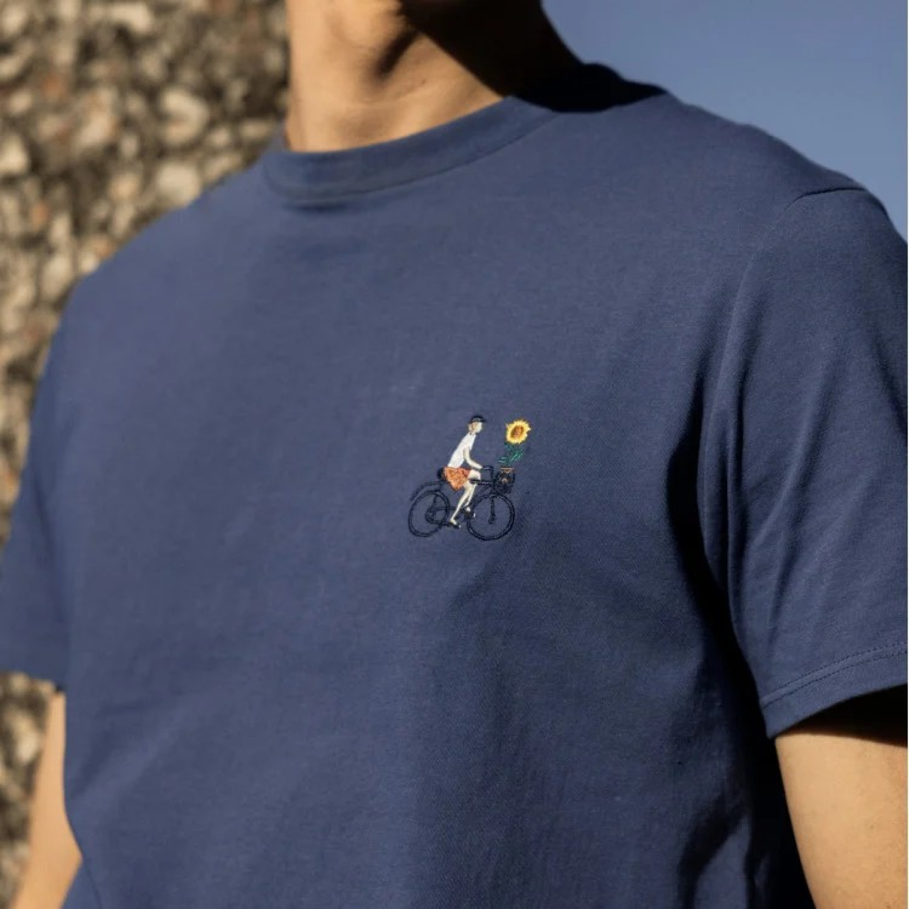 faguo t-shirt arcy velo bleu