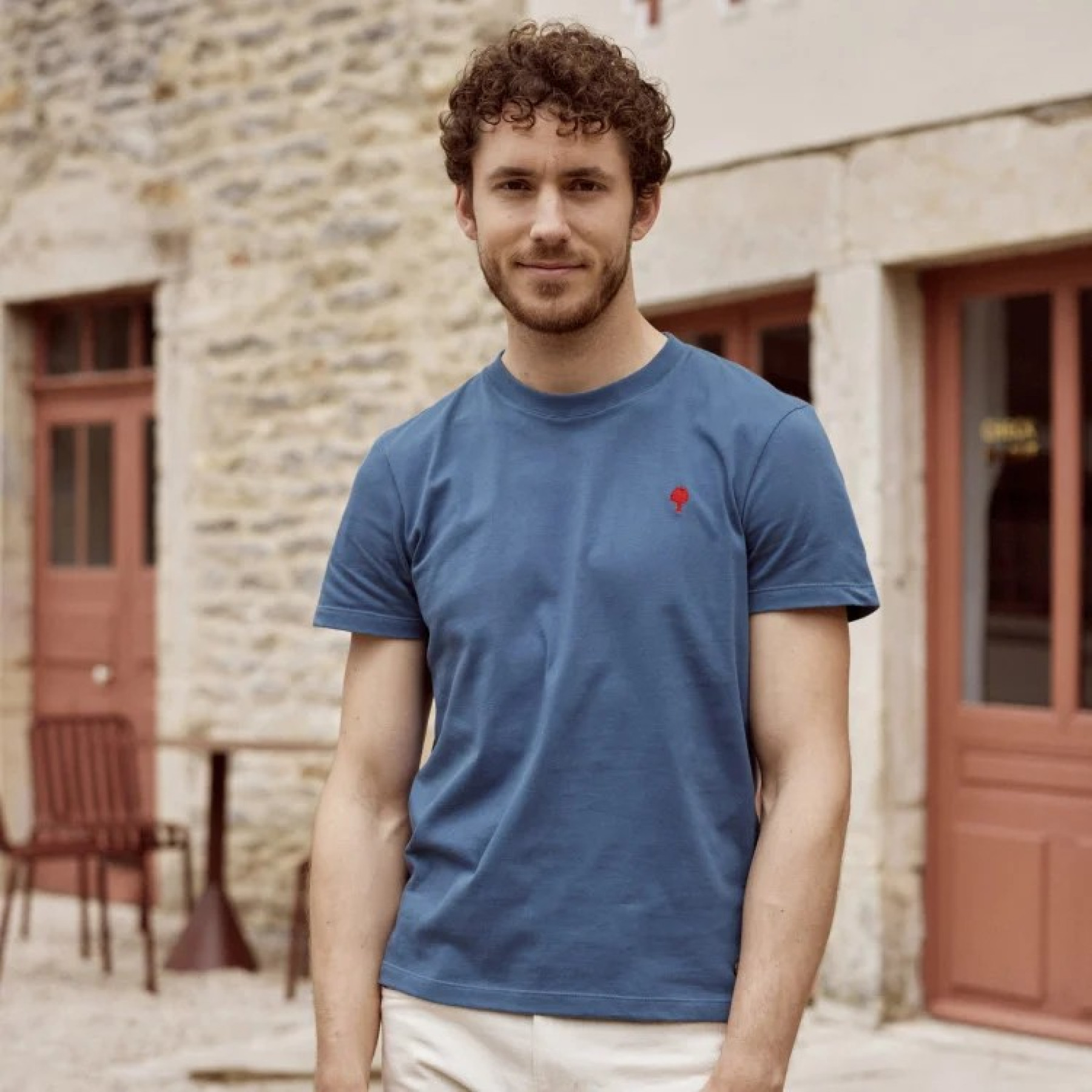 faguo t-shirt arcy bleu