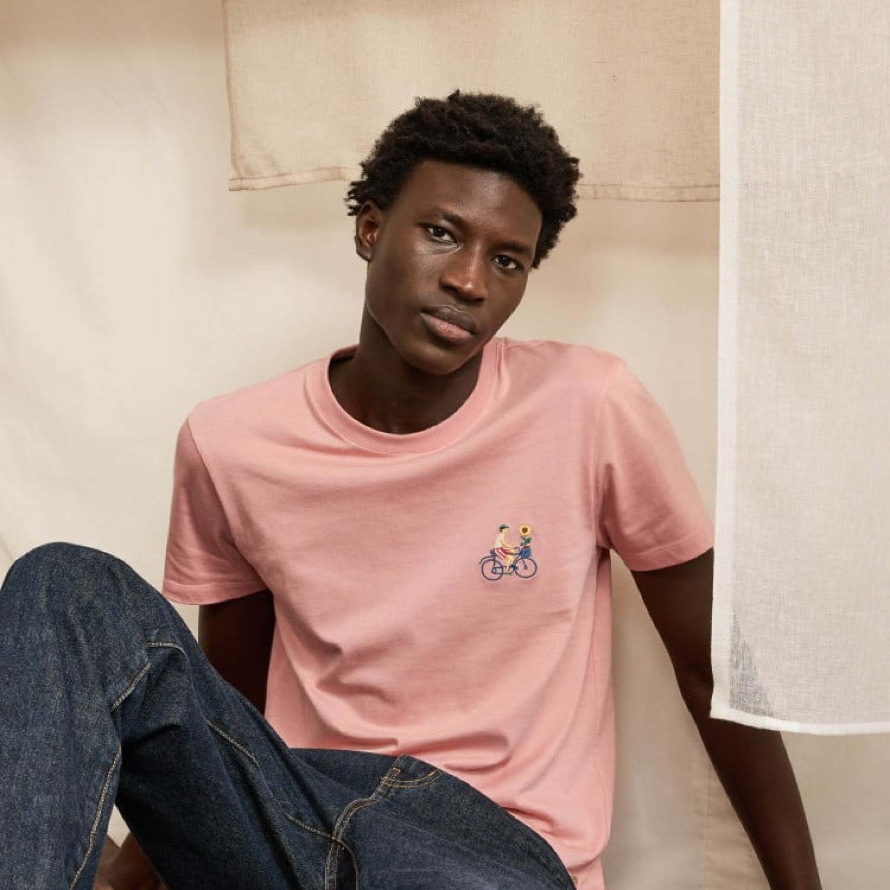 faguo t-shirt arcy velo rose