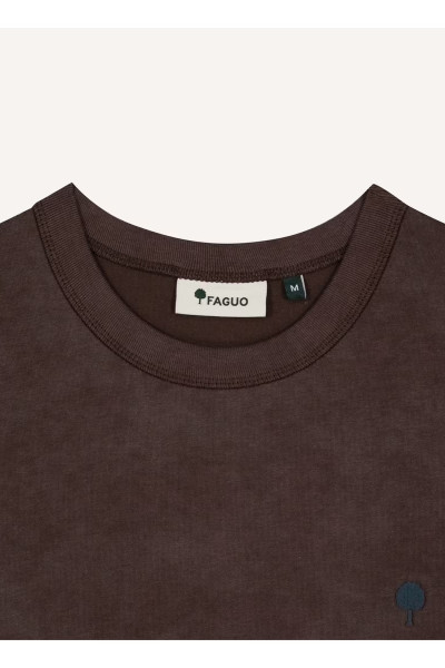 faguo t-shirt lugny mauve