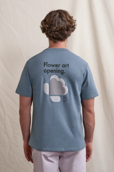 faguo t-shirt massoury bleu