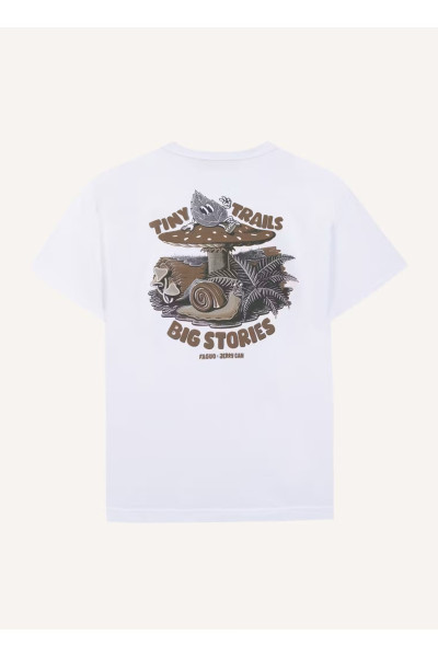 faguo t-shirt yellowstone blanc