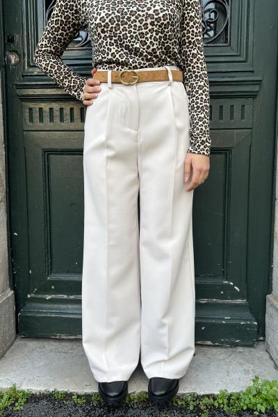 CHUMMY PANTALON 3251 CREME FEMME FLUIDE BEIGE