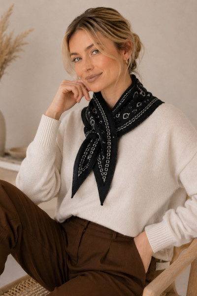 CHUMMY FOULARD BANDANA EPAI NOIR
