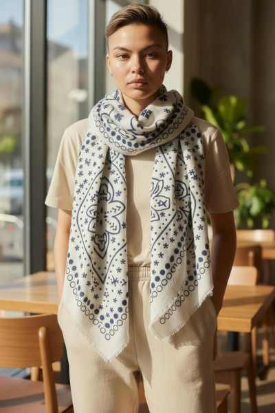 CHUMMY FOULARD BANDANA 106 ECRU