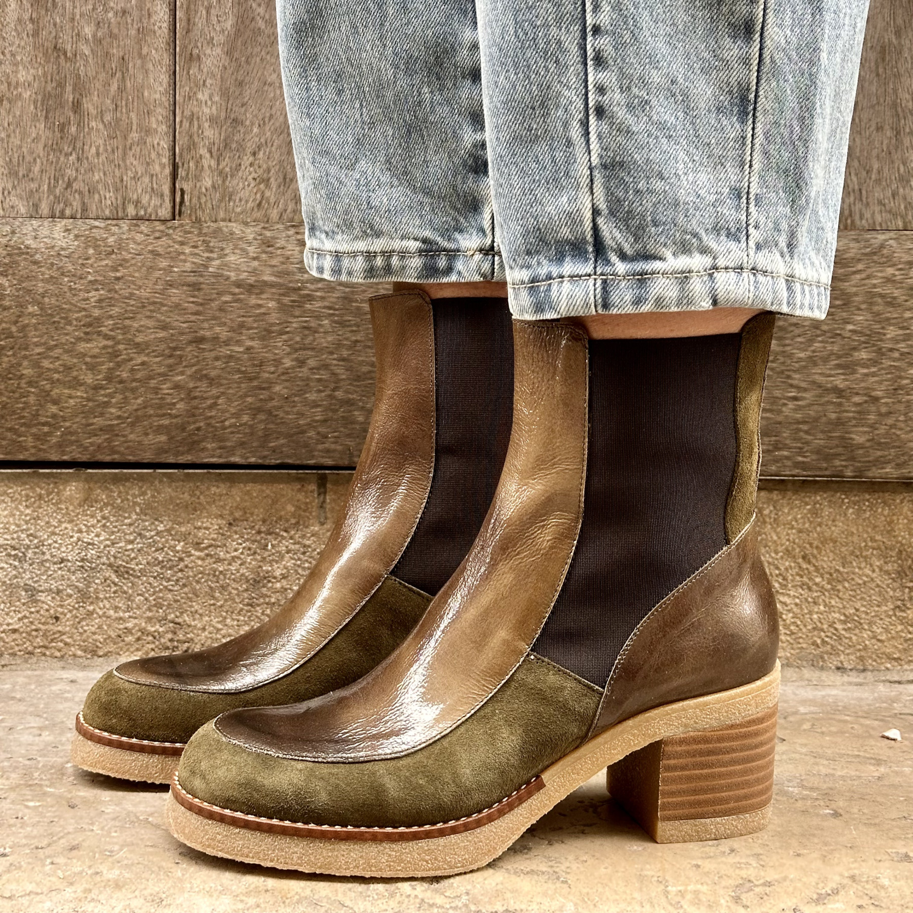 garance bottines cindy vert