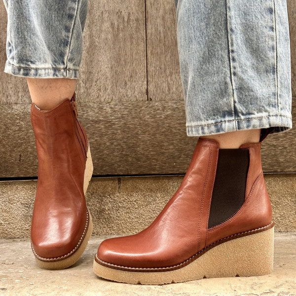 garance bottines victia marron