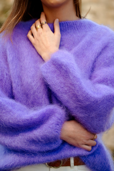 Gianchi pull mohair violet 22348 