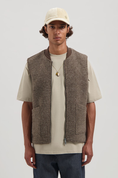 DSTREZZED GILET SANS MANCHES NILS MARRON
