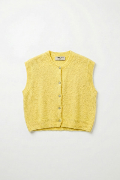 gilet sans manches lila jaune 2373