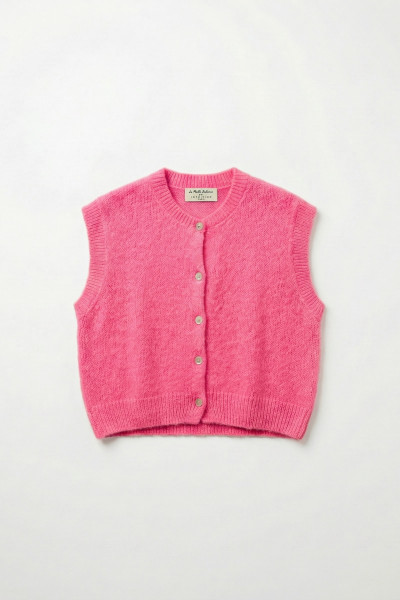 gilet sans manches lila rose 2373