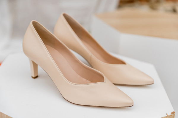 HOGL ESCARPINS 3-18 6700 FEMME BLANC CREME CUIR TALON