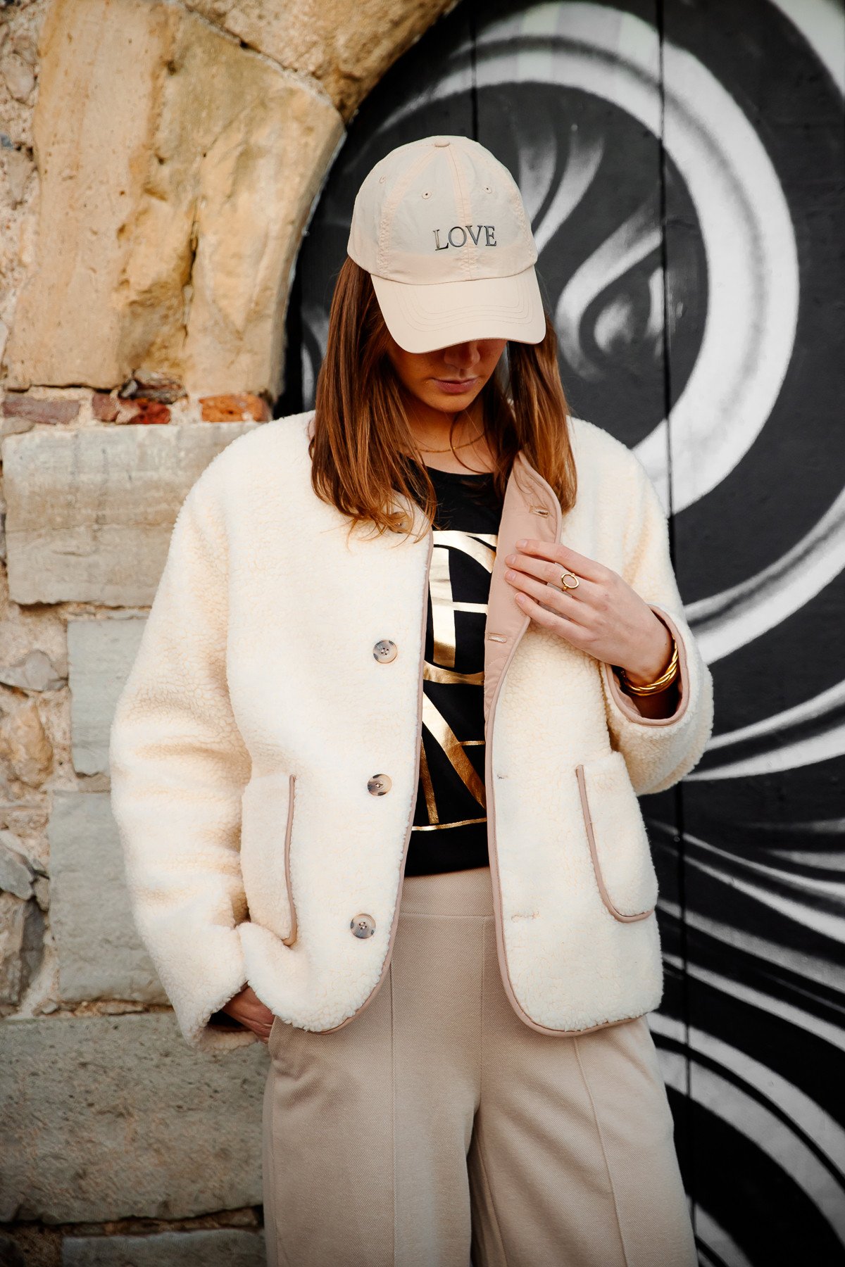 Ichi casquette iasusain love beige 20524