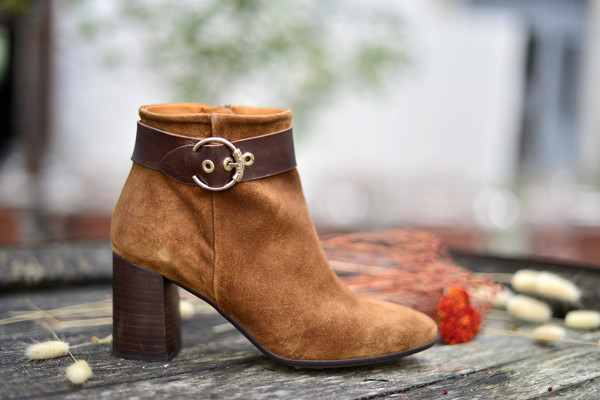 KANNA BOTTINES MORO RUSTIC CAMEL BOUCLE