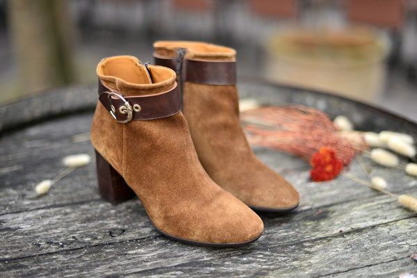 KANNA BOTTINES MORO RUSTIC CAMEL BOUCLE