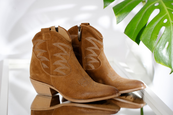 KOBRA BOTTINES VELUR CUOIO 2051 CAMEL STYLE SANTIAGS