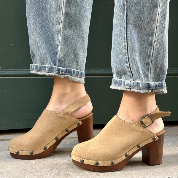 LES SABOTS DE CARO ILONA ARENA BEIGE 
