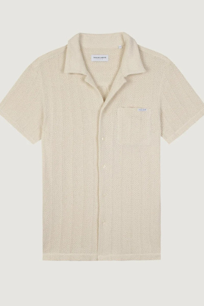 maison labiche chemisette en crochet germain beige