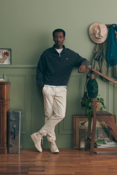 maison labiche sweat placide patch coeur 