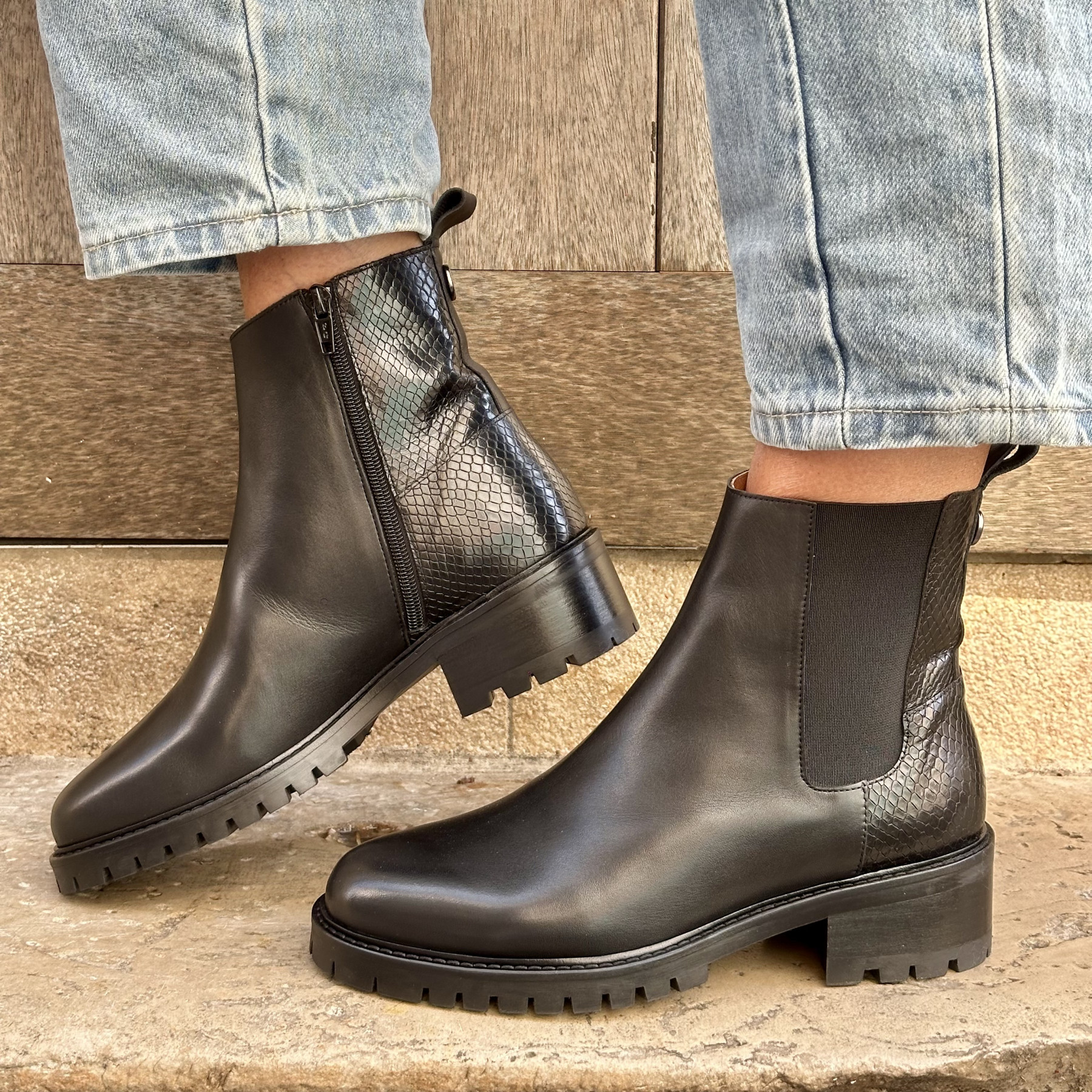 maroli bottine 8849 ambre noir 