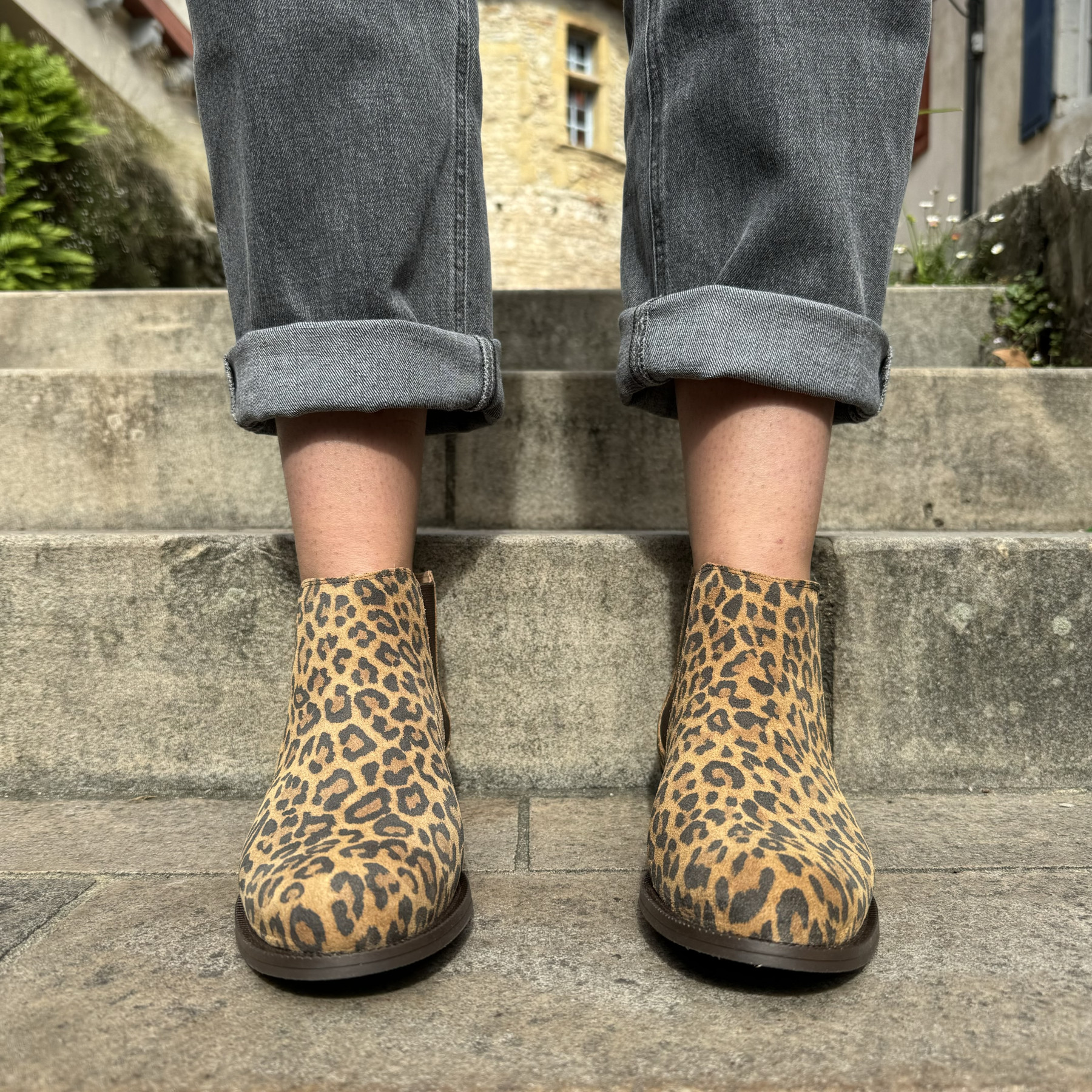 MAROLI BOTTINES LEOPARD BARK 7407