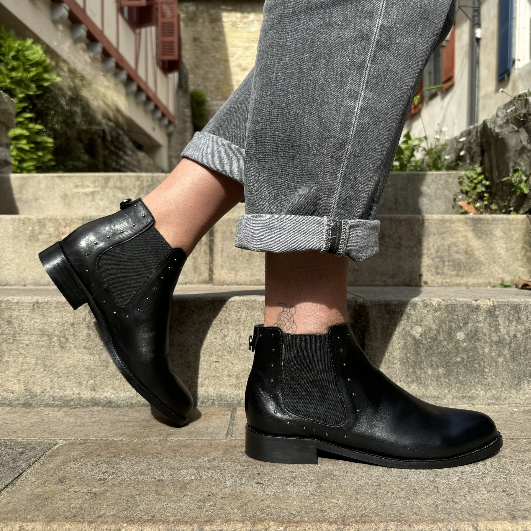 MAROLI BOTTINES NOIRES FEMME 7664