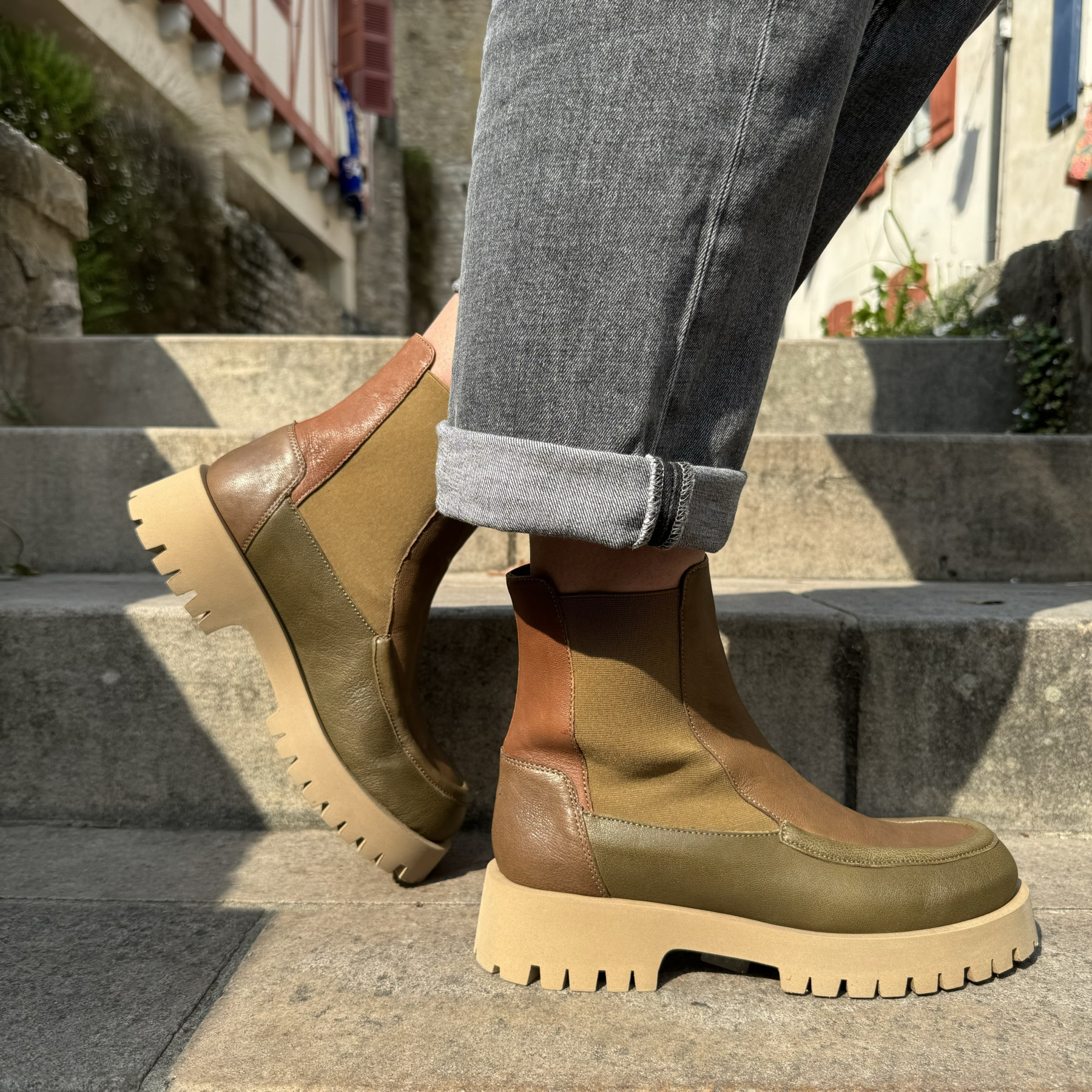 MINKA BOTTINES HILAD TAUPE KAKI
