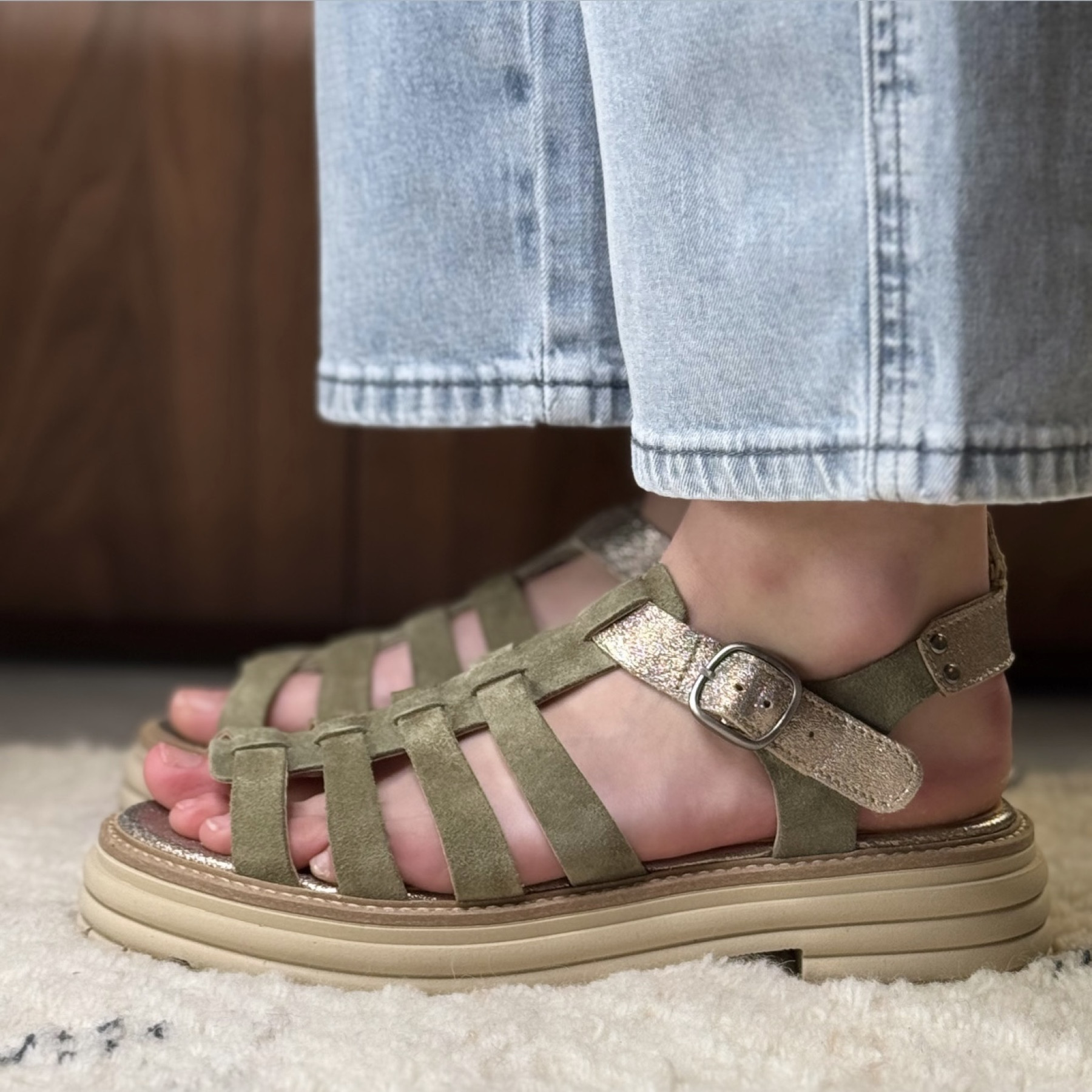 minka sandales galaxie kaki