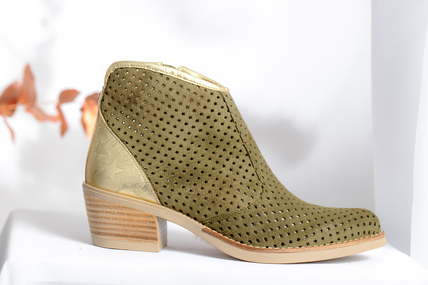 MKD BOTTINES KAKI FIZA CRUTE PLATINUM A424 