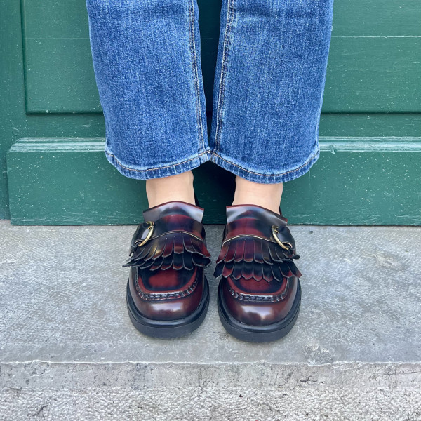 PAVEMENT MOCASSIN MATHILDA BORDEAUX 