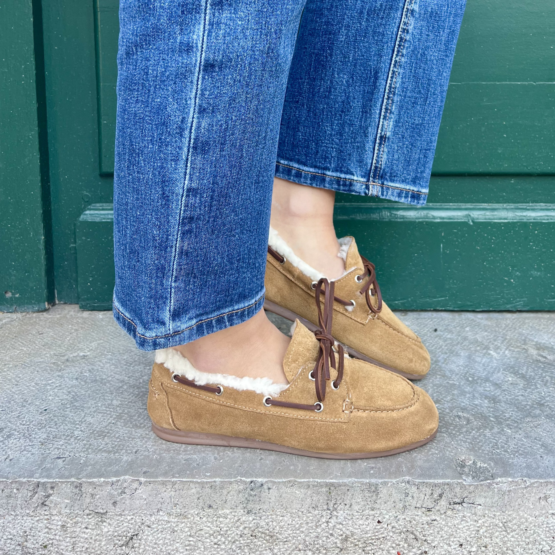 mocassin pavement wilde 255 tan suède