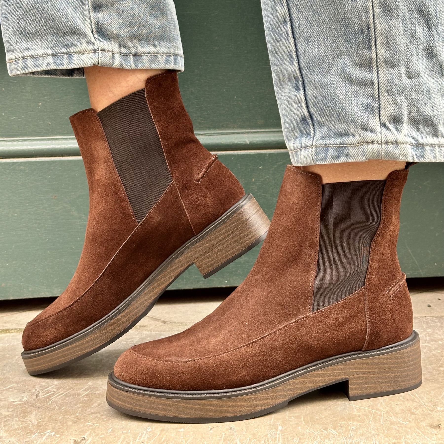 ngy bottines cine marron