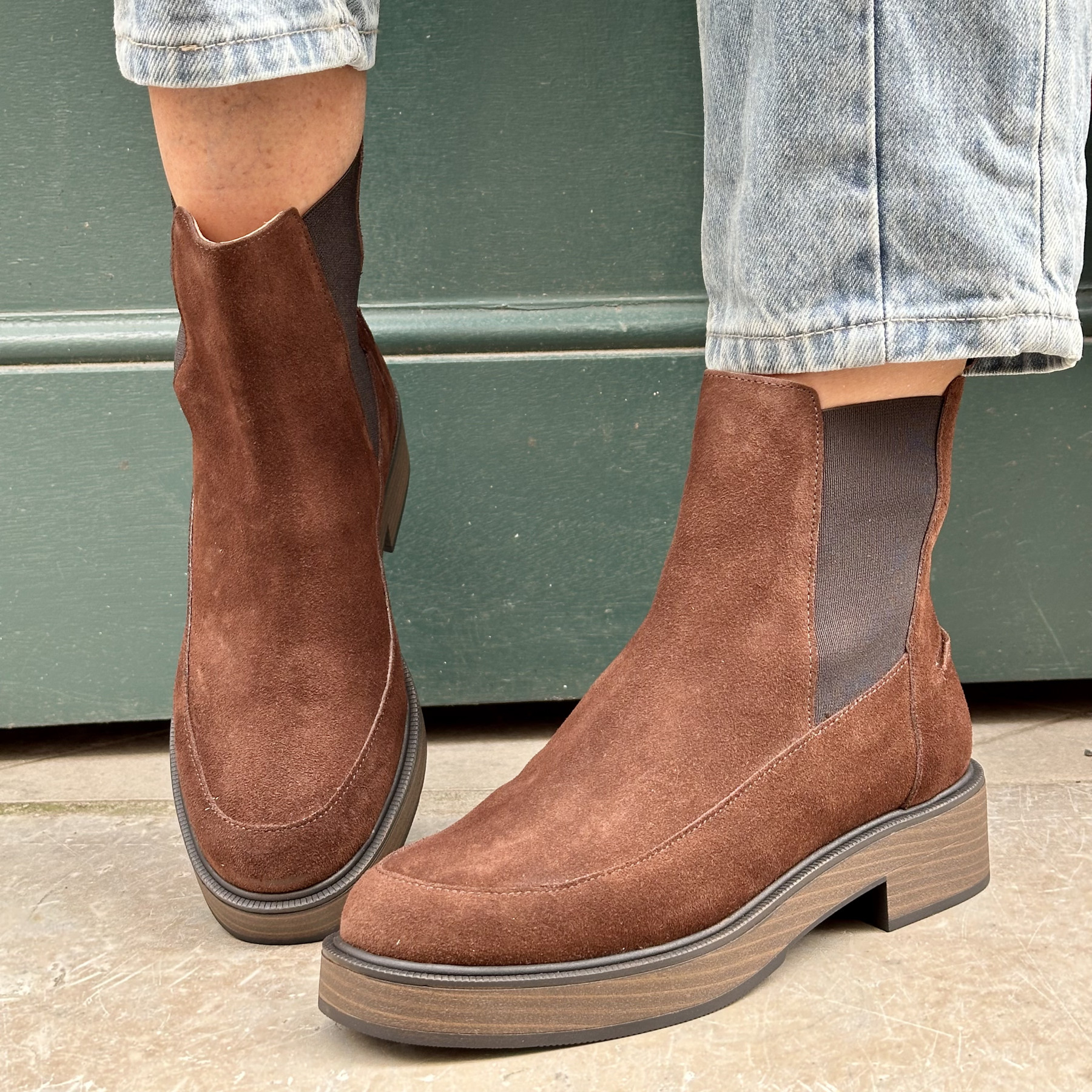 ngy bottines cine marron