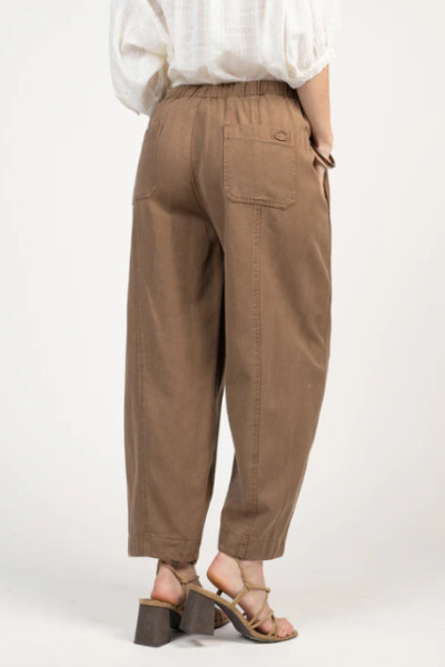 PAKO LITTO PANTALON BALLON 7/8ÈME ÉLÉONORE MARRON