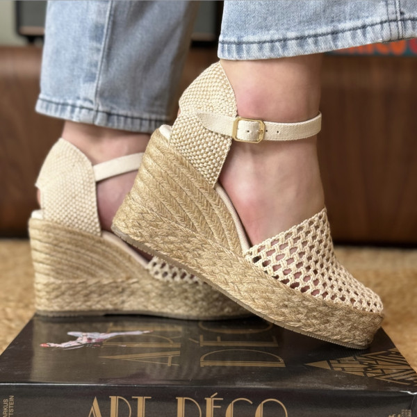 PALOMITAS SANDALE PALOMA BARCELO CARINA BEIGE