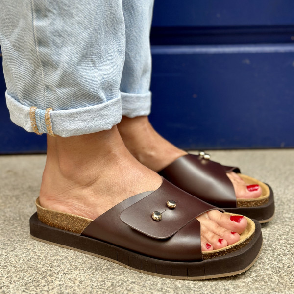 PALOMITAS SANDALE PALOMA BARCELO CARRY MARRON