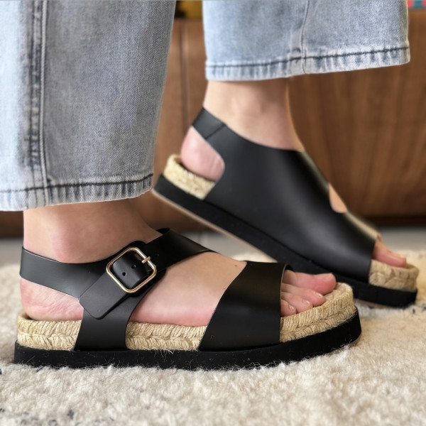 PALOMITAS SANDALE PALOMA BARCELO VIOLA NOIR