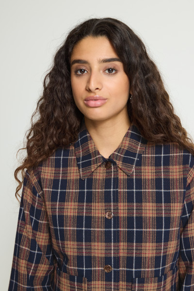 VESTE ICHI KALIA A CARREAUX 6815