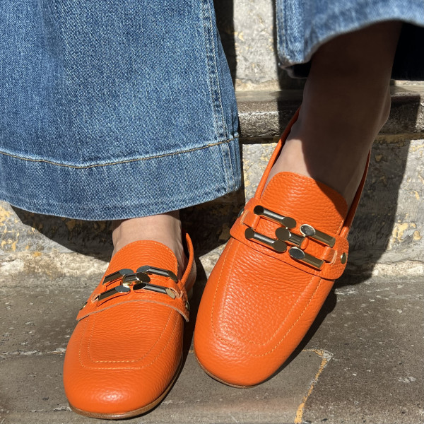 PAOYAMA MOCASSINS MINA ARANCIO