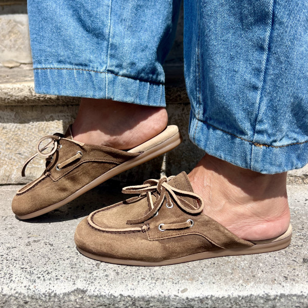 pavement mules payasma 347 brown suede