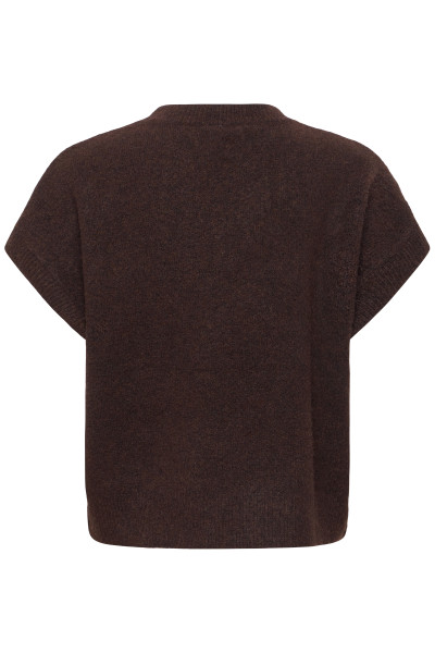 Pull b young omea sans manches marron 9137