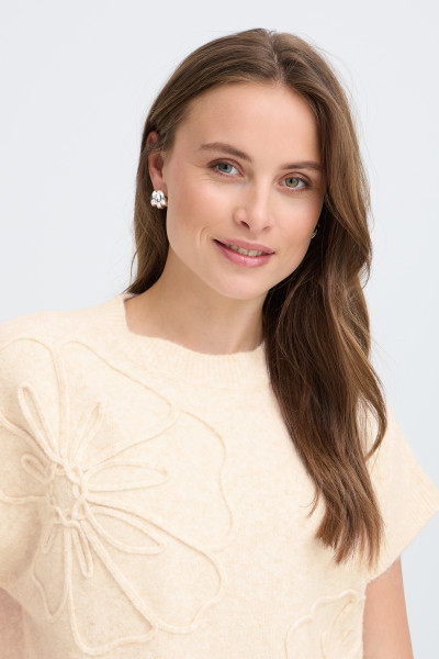 Pull byoung omea sans manches 9137 beige 