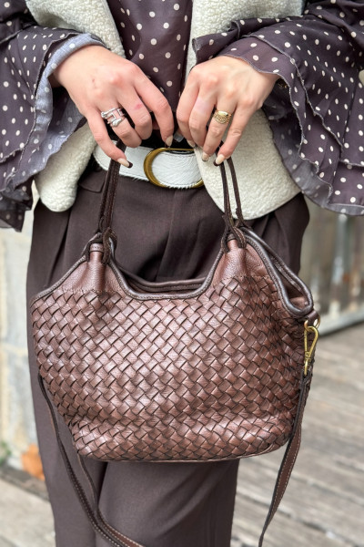 CHUMMY SAC TRESSE MARRON