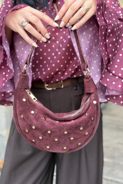 CHUMMY SAC A CLOUS BORDEAUX