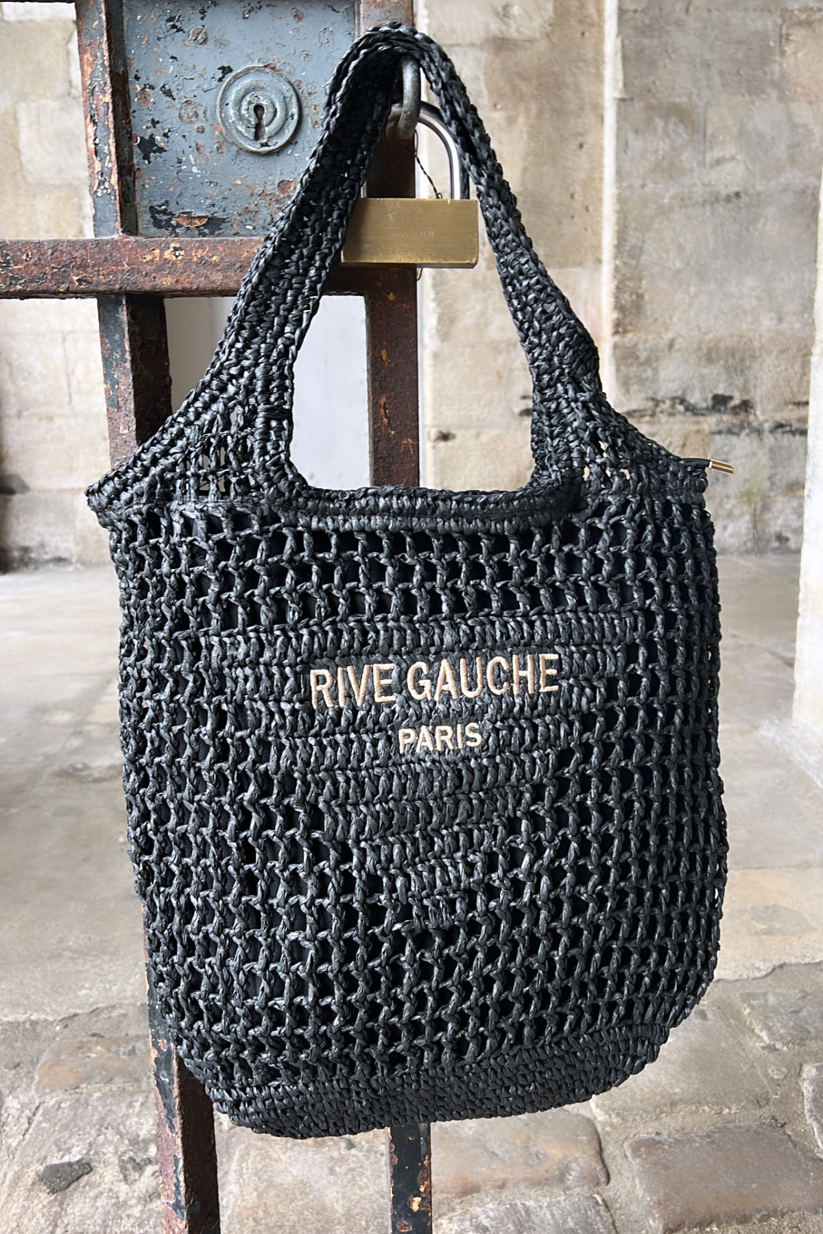 SAC VIMODA EN RAPHIA 6272 ADIRA NOIR 