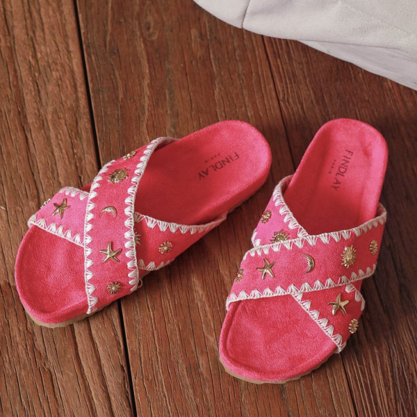 SANDALES 2 BRIDES BRELOQUES COQUILLAGES
